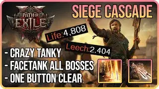 Facetank EVERYTHING - Siege Cascade Tactician Build Guide - Path of Exile 2 - Last of The Druids