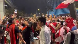 Vamos Peruanos barra Banderazo Qatar 🇶🇦 Blanquiroja Perú 🇵🇪