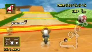 Mario Kart Wii CTGP Underground Sky (Gold Star) (1:56.097) vs. Bowser498 Shroomess Record