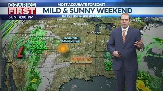 Mild and sunny weather from here on