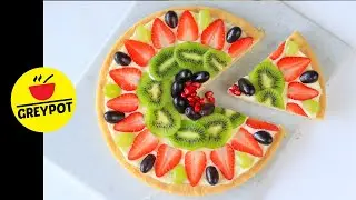 Fruit Pizza Recipe | Summer Special Fruit Dessert | Fruit Tart Recipe | Dessert Pizza