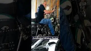 Extended brake pedal for Harley Davidson