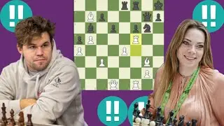 Superb Magnus Carlsen vs Dina Belenkaya 20