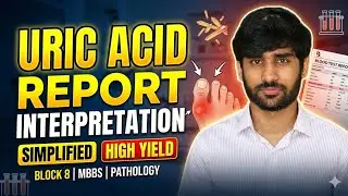 Serum Uric Acid Report Interpretation | Block 8 OSPE | MBBS | Pathology | Simplified | High Yield