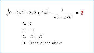 Math Olympiad Square Roots - A method you should learn!