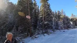 West Fork Road in Snow, Z1 uphill running