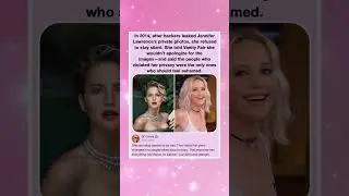 In 2014, after hackers leaked Jennifer Lawrence's private photos, she refused to stay silent. She