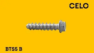 How to install pipes on concrete without a battery screwdriver? Concrete screw BTS5 B