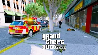 GTA 5 MOD | PARAMEDIC | SAMUR VIR DE MADRID - Demsayo en medio de la calle