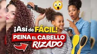 ¿Cómo peinar el cabello rizado FÁCIL y RÁPIDO?