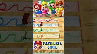 Одна ошибка = поражение 😱 | Гонка, трассировка, мастерская сложность | Mario Party #mario #nintendo