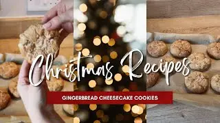 Gingerbread Cheesecake Cookies | Christmas Recipes 🎄