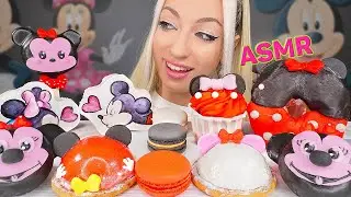 ASMR EATING MICKEY MOUSE DESSERT, CAKE, MACAROONS, DONUT, 먹을 수 있는, 케이크 먹방 (SWEET FOOD) MUKBANG 먹방
