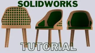 Design This Chair With Me | SOLIDWORKS Tutorial 2022 | Surface Modelling | Moroccan Furniture Design