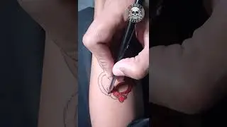 Lovers Heart Tattoo | Heartbeat ❤️ #shorts #tattoo #heart Lock