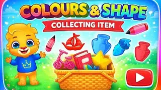 Learn Colours for Kids | Collecting Items Game | Fun Learning | LUCAS & FRIENDS | BrainyKids TV 