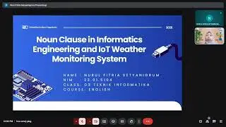 Noun Clause in Informatics Engineering and IoT Weather Monitoring System | English Presentation