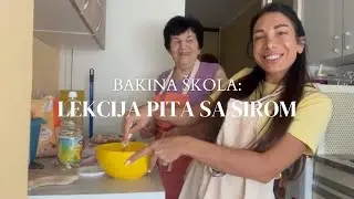 Baba me uči da pravim pitu sa sirom