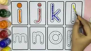 Small Case English Alphabet Tracing i to p | Learn to Write Letters i-p | Phonics | Fufiarts
