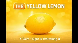 Yellow Lemon Screen (1 Hour) 🍋 | Calm, Light & Refreshing Visual