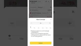 How to Adjust leverage on Binance #shorts
