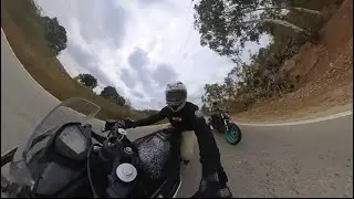 RC390 bs3 vs Dominar UG | Raw Cornering Sounds | No Music