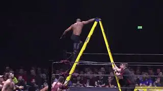 Jody Fleisch moonsaults off a ladder at ICW Fear & Loathing X!