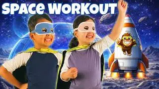 Superhero Workout for Kids | Space Heroes Mission!🚀