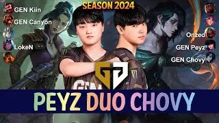 GEN Peyz Duo GEN Chovy - Peyz CAITLYN ADC, Chovy HWEI Support - Patch 14.8 KR Ranked CHALLENGER