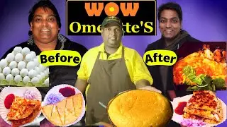 WOW Omelet ! GANESH ACHARYA Makes World's Super Delicious Fluffy Omelette & Special DRY FRUIT Omelet