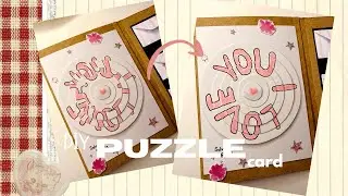 DIY Puzzle Card | The Cutest Way to Send a Hidden Message 💌