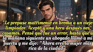 Tras el divorcio, bromeé y le propuse matrimonio a un limpiador. Dijo que sí. Al día siguiente pasó