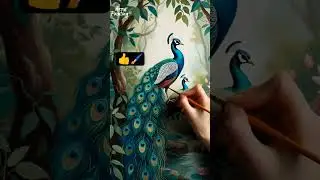 🎨 Hand-painted art🖌️ One hand &bull; One brush &bull; Pure creativity✨ Arzoo Painting#shorts #islam #viral