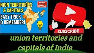 Learn Union Territories & Capitals in Just 5 Minutes | Memory Tricks for Kids