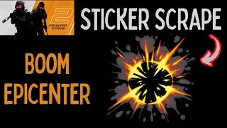 Boom Epicenter Sticker Scrape #csgo #cs2 #cs2skins