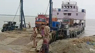 বাজ্ করে কিভাবে গঙ্গাসাগরে গাড়ি পারাপার করা হয় দেখুন/Gangasagar going to car