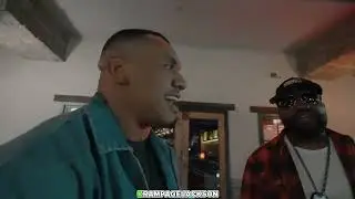 Powerlifter Larry Wheels just slapped boxer Deen The Great for disrespecting his wife.
