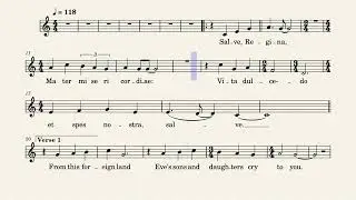 Salve Regina – Lead Sheet - Trevor Thomson