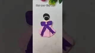 DIY New year Clay Miniature Doll 🎎||#ytshorts #newyear #2026 #trending