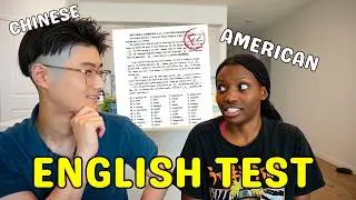 My Chinese Husband & I Try a CHINESE ENGLISH Exam! 🇨🇳🇺🇸
