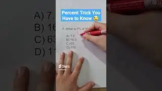 Find Percentages in Seconds | Percentage Problems - Shortcuts & Tricks 😉 #math #maths #percents