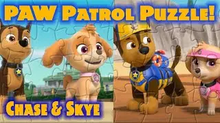 Paw Patrol Puzzle Game 🧩 Chase and Skye Double Fun!  Play & Learn
