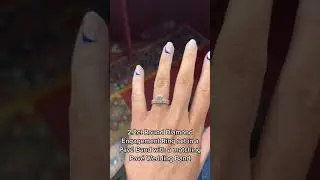 Round Cut Diamond Engagement Ring with Hidden Halo