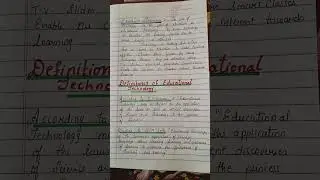 B.ED.NOTES.MEANING AND DEFINITIONS OF EDUCATIONAL TECHNOLOGY.