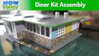 Building my Model Kit - HO Scale Diner for Diorama Scenery