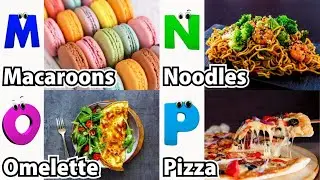 Alphabet Song with Food  | Food ABC Learning Video for Preschool Kids | Koko Study Class