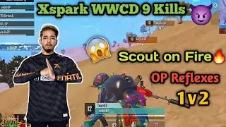 Scout Op🔥 1v2 in Last Zone | Op Reflexes🔥 | Xspark Chicken dinner 9 Kills