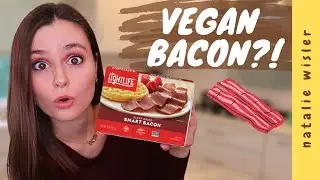 VEGAN BACON REVIEW!! | Lightlife smart bacon (+Air Fryer test)