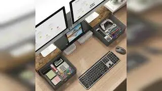 Review: WESTREE Dual Monitor Stand Riser with Two Drawers, Extra Large Storage for 2 Monitors,...