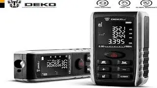 DEKO  Handheld Laser Distance Meter Mini Laser Rangefinder Laser Tape Range Finder Diastimeter Measu
